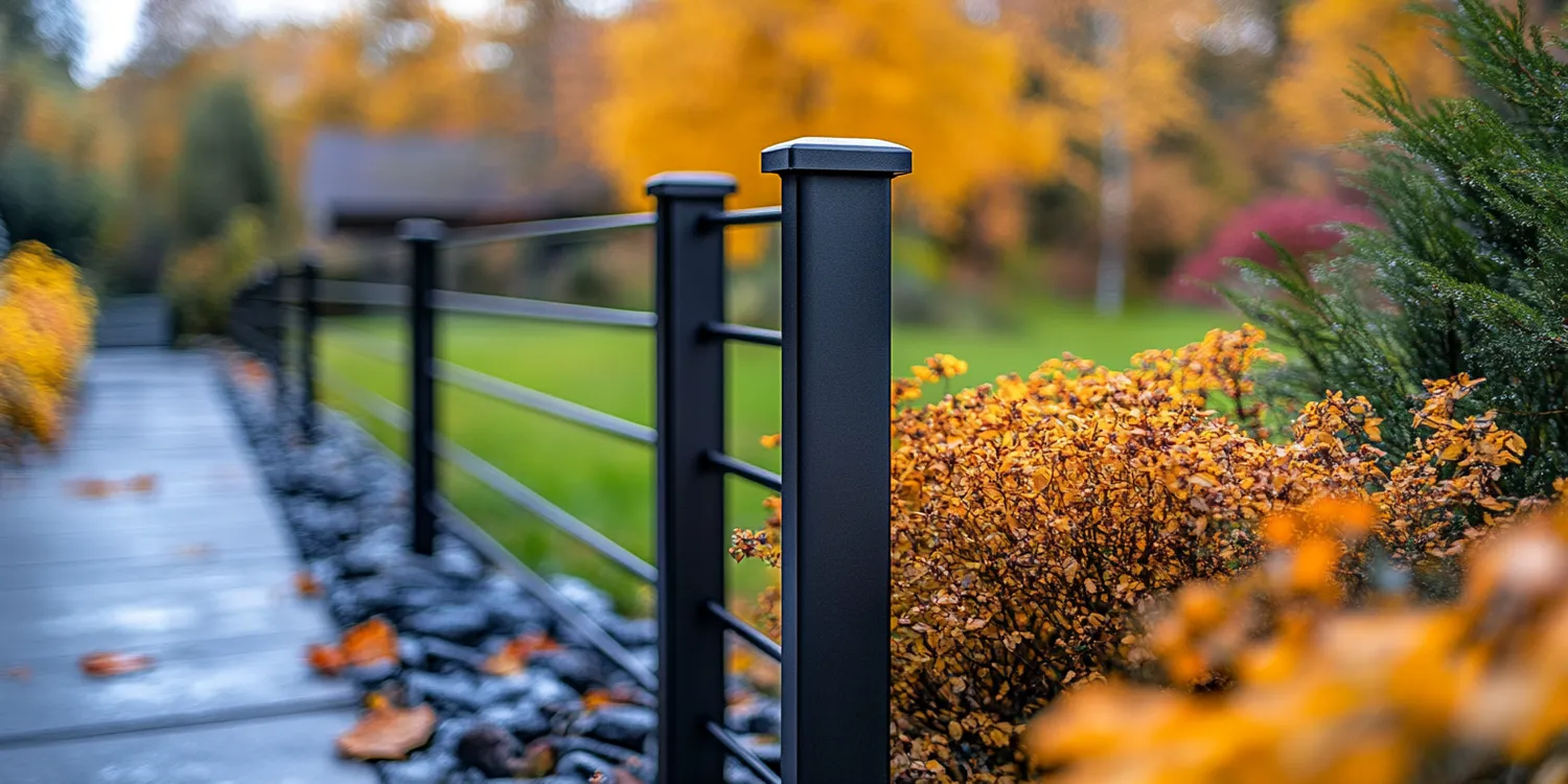 Modern Zaun aus Polen