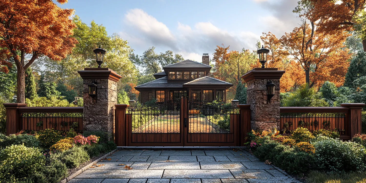 Polnische Metallzaune