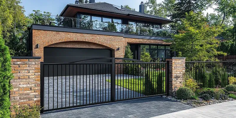 Zaun aus Polen mit Montage