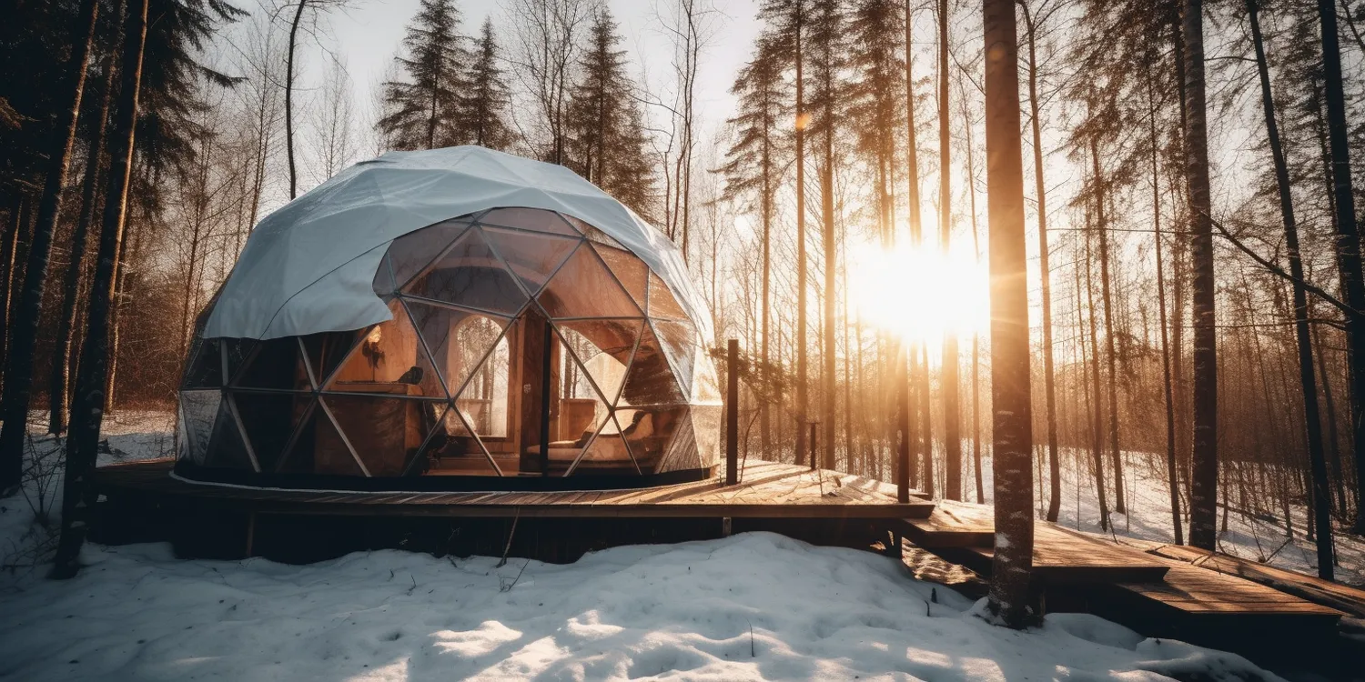Namiot sferyczny glamping 