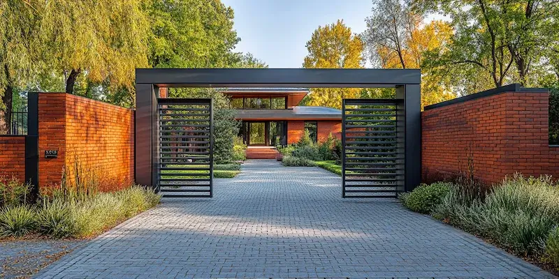 Polnische Metallzäune